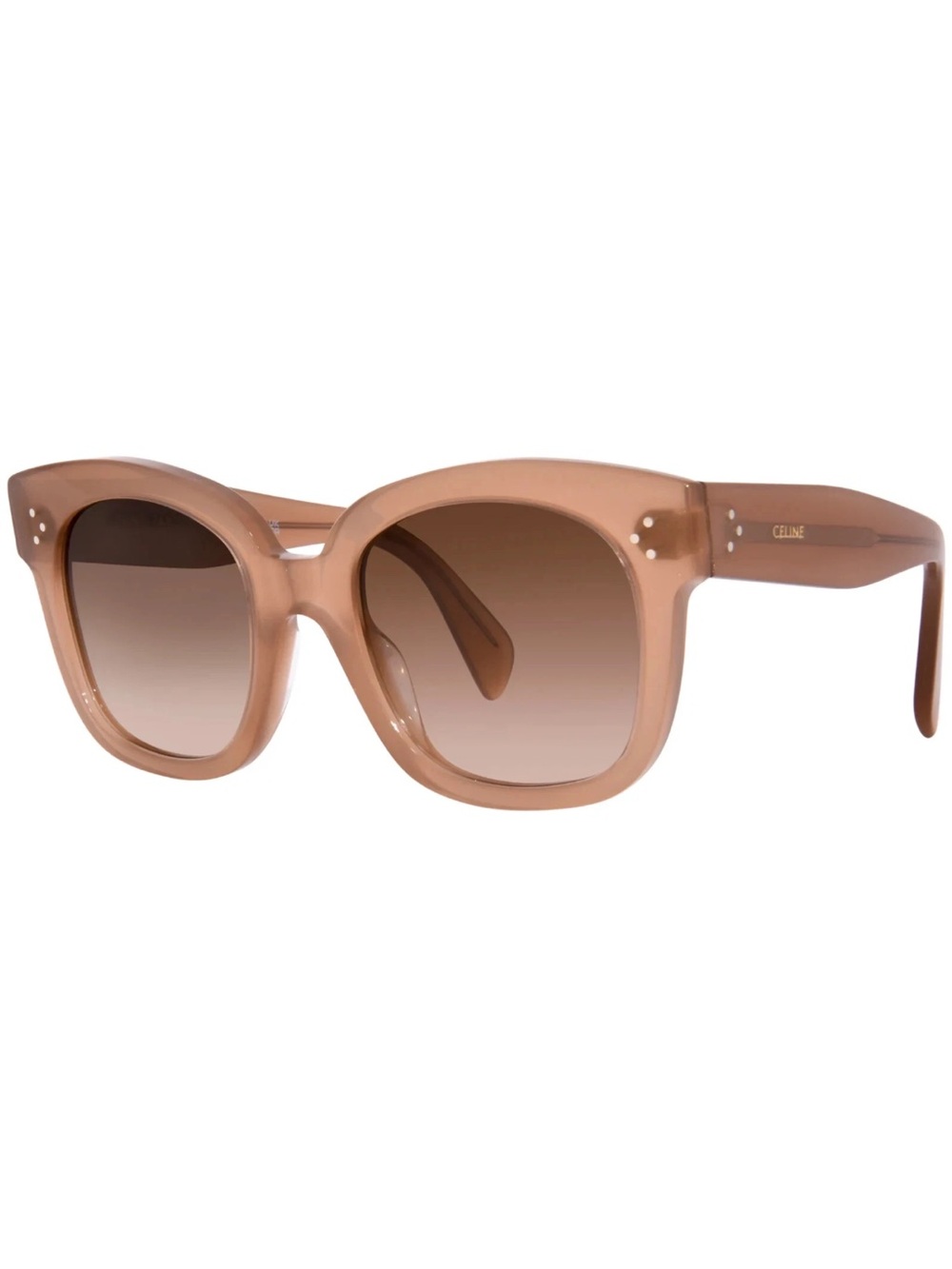 Celine Nude/Tan Oversized Square Sunglasses
